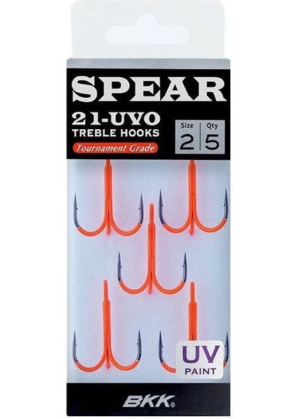 Spear-21 Uvo Üçlü Olta Iğnesi Size:4 - ( 6 Adet)