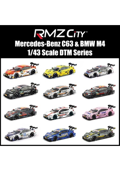 1:43 Ölçekli Rmz Şehir Oyuncak Pres Döküm Model Araç Bmw M4 Dtm Süper Fabrika Takımı Yarış Spor Araba Eğitim Serisi (Yurt Dışından)