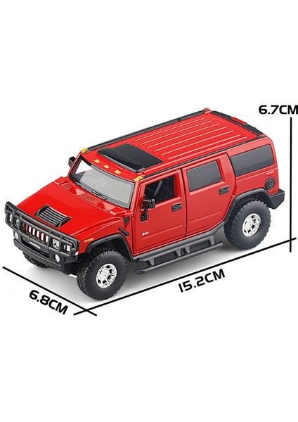 1/32 Hummer H2 Suv Off-Road Oyuncak Araba Jkm Döküm Metal Minyatür Model Ses ve Işık Kapısı Açılabilir (Yurt Dışından) fiyatları