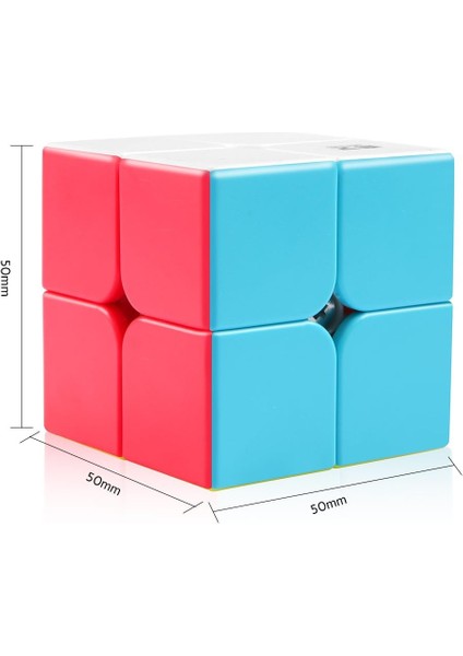 Saytay Qiyi Qidi S 2x2 Hız Küp Çıkartmasız Bulmaca Küp Çocuklar Için ST-0011 (Yurt Dışından)