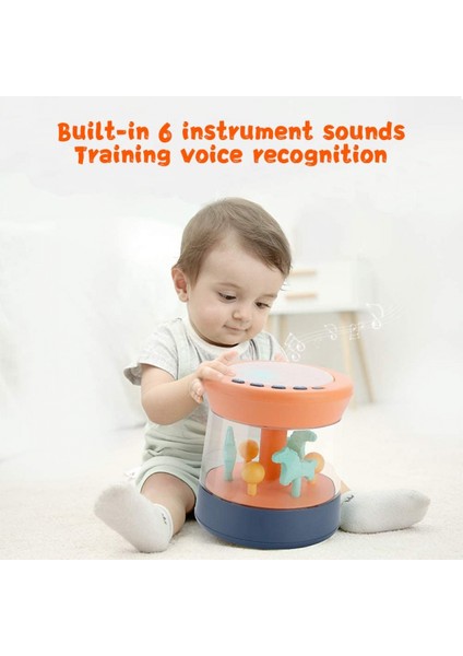 Bebekler Davul Bebekler Müzik Davul Seti Eğitici Oyuncaklar 1-6 Yaşındakiler Için Işıklı Elektronik Davul Aletleri1 (Yurt Dışından) modelleri