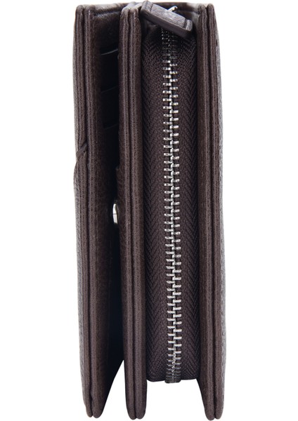 Pu Deri Retro Erkek Cüzdan Fermuarlı Cep Kartları Nakit Saklama Çantası (Yurt Dışından) fiyatları