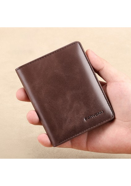 Sığır Derisi Erkek Cüzdan Ultra-Ince Kart Nakit Saklama Çantası (Yurt Dışından) indirimleri