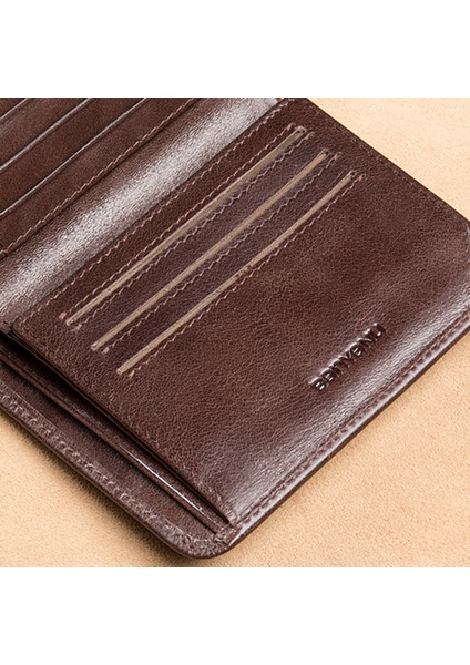Sığır Derisi Erkek Üç Katlı Cüzdan Kart Nakit Taşıma Çantası (Yurt Dışından) fırsatları