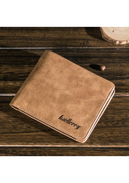 Erkekler Retro Pu Deri Ikiye Katlanmış Cüzdan Öğrenci Kartları Nakit Tutucu Çanta (Yurt Dışından) modelleri