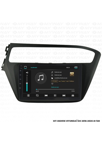 Araç Multimedya Hyundai I20 Android 12 Carplay 4gb Ram + 64GB HDD 2018-2020 Navigasyon Ekran Myw