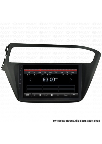 Araç Multimedya Hyundai I20 Android 12 Carplay 4gb Ram + 64GB HDD 2018-2020 Navigasyon Ekran Myw