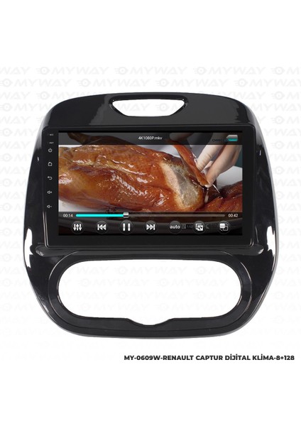 Araç Multimedya Renault Captur Android 12 Carplay 4gb Ram + 64GB HDD Dijital Navigasyon Ekran Myw
