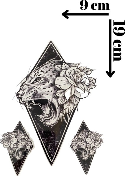 Geçici Kaplan Figürlü Dövme Tattoo