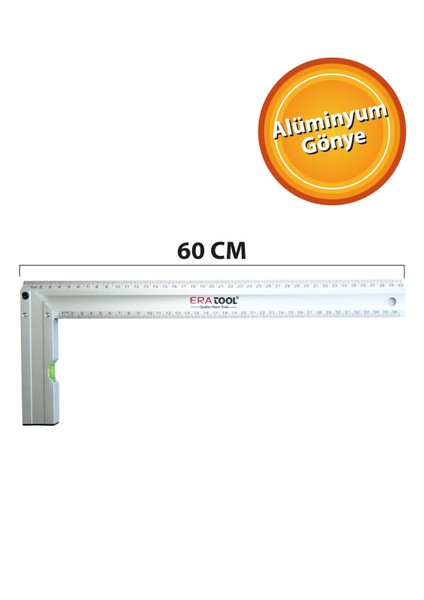 Alüminyum Gönye 60CM ERA11129 Eratool