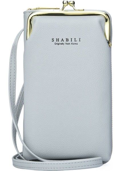 Fermuarlı Moda Messenger Omuz Çantası Büyük Kapasiteli Cep Telefonu Çantası Cüzdan (Yurt Dışından)