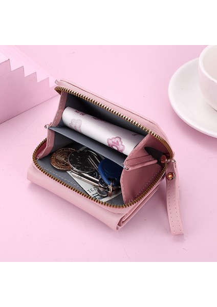 Kısa Bayan Pu Deri Mini Fermuarlı Bozuk Para Cüzdanı (Yurt Dışından) fiyatları