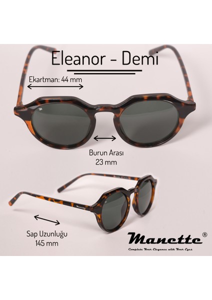 Eleanor Demi - Cam Yeşil Güneş Gözlüğü