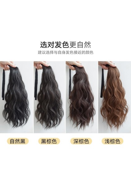 At Kuyruğu Peruk Kadın Uzun Kıvırcık Saç Kavrama Mısır Perma Yüksek At Kuyruğu Kısa Bağcıklı Su Dalgalı Peruk At Kuyruğu (Yurt Dışından) modelleri