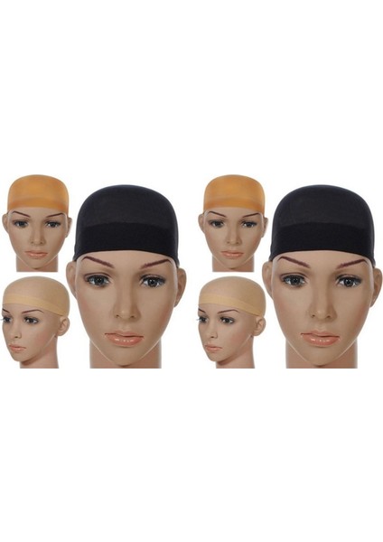 2 Adet/paket Saç Peruk Ağları Streç Örgü Peruk Kap Ücretsiz Boyut (Siyah) (Yurt Dışından) modelleri