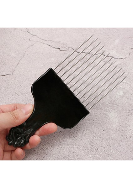 Şekillendirici Aracı Kıvırcık Profesyonel Detangle Örgü Afro Paslanmaz Çelik Kuaförlük Saç Alma Tarak Afrika Salon Geniş Diş Ekleme (Yurt Dışından) modelleri