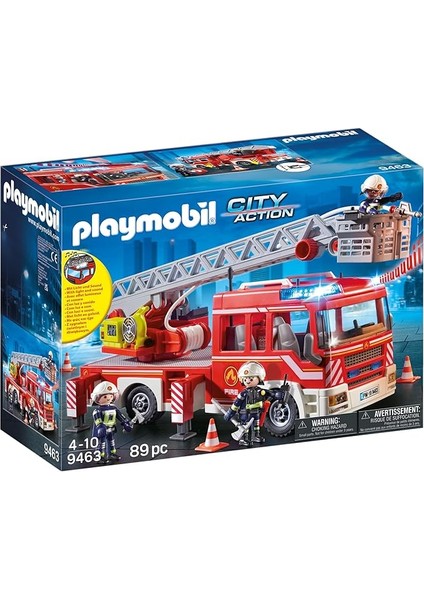 Playmobıl City Action 9463 Işıklı ve Sesli, Merdivenli Itfaiye Aracı, 5 Yaşından Itibaren