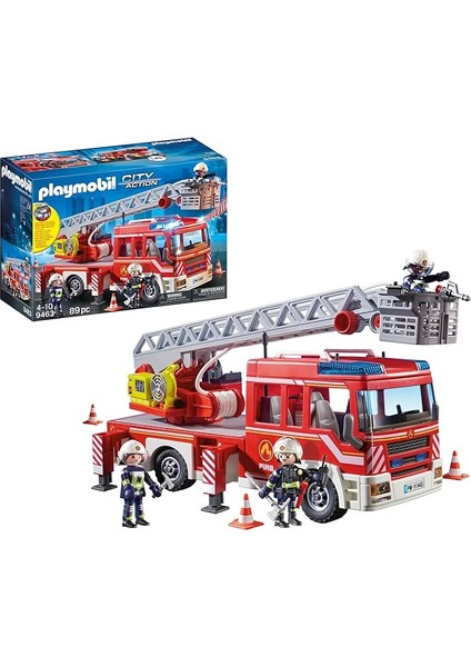 Playmobıl City Action 9463 Işıklı ve Sesli, Merdivenli Itfaiye Aracı, 5 Yaşından Itibaren