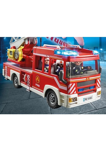 Playmobıl City Action 9463 Işıklı ve Sesli, Merdivenli Itfaiye Aracı, 5 Yaşından Itibaren