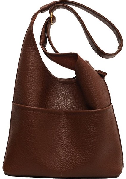 Yumuşak Deri Omuz Çantası, Çapraz Askılı Dokulu Banliyö Çantası (Yurt Dışından) fiyatları