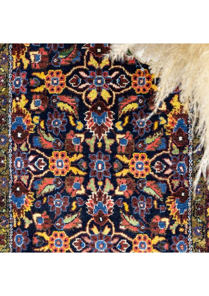 Sera Floral Desenli El Dokuma Yün Halı 100X313 cm