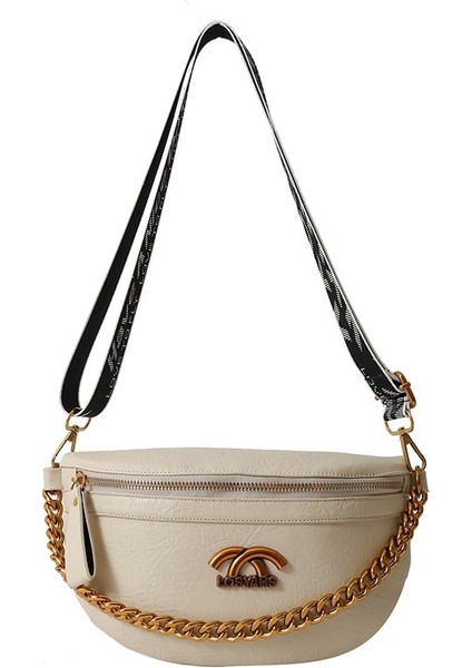 Pu Omuz Çantası Zincir Crossbody Çanta Bel Çantası (Yurt Dışından)