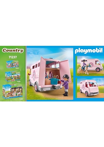 71237 Country At Taşıma Aracı, Midilli Çiftliği, At Oyuncakları, Eğlenceli, Yaratıcı Rol
