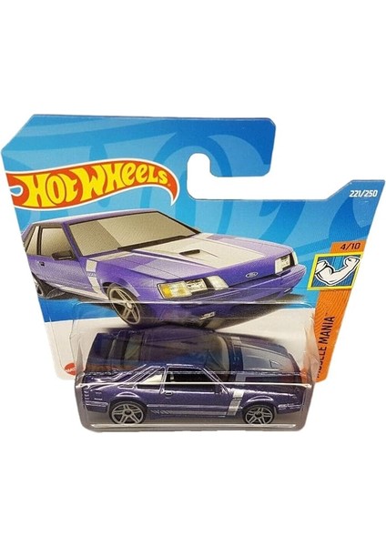 - ´84 Mustang Svo - Muscle Mania 4/10 - HCW28 - Kısa Kart - Mor - Ford - Mattel 2022 fiyatları