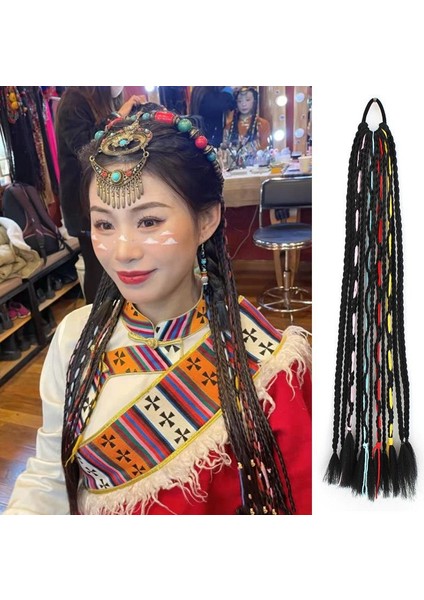 Batı Tibet Tibet Peruk Tibet Örgü Dreadlocks Etnik Tarzı Örgü Peruk Dreadlocks Renk Renkli Halatlar Ince Iplik Örgü (Yurt Dışından) modelleri