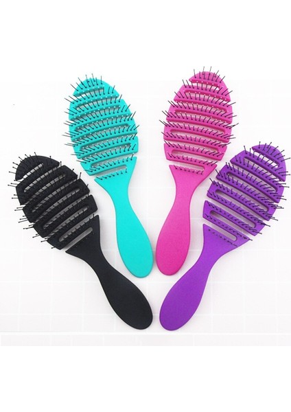 Siyah Pembe Kadın Saç Derisi Masaj Tarak Naylon Saç Fırçası Islak Kıvırcık Detangle Saç Fırçası Salon Kuaförlük Şekillendirici Araçları (Yurt Dışından) fiyatları