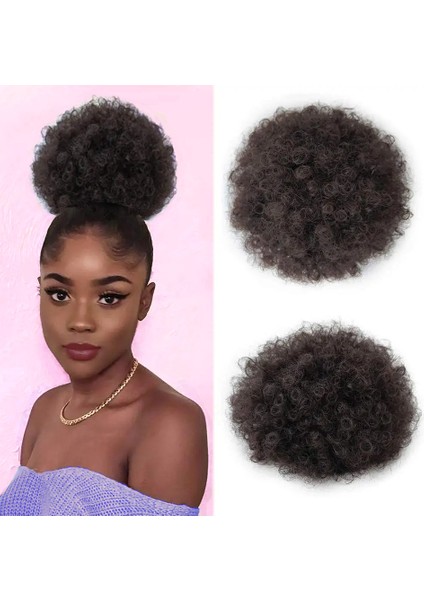 Afrika Chignon Afro Afro Saç Topuzu At Kuyruğu Tırtıl Topuzu Xuchang Başlık (Yurt Dışından) fiyatları