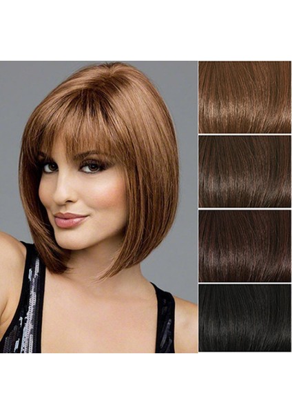 Kadınlar Için Peruk Moda Güzellik Sentetik Peruk Bobo Kısa Düz Saç Cosplay Peruk Kadınlar Için Insan/doğal Saç (Yurt Dışından) modelleri