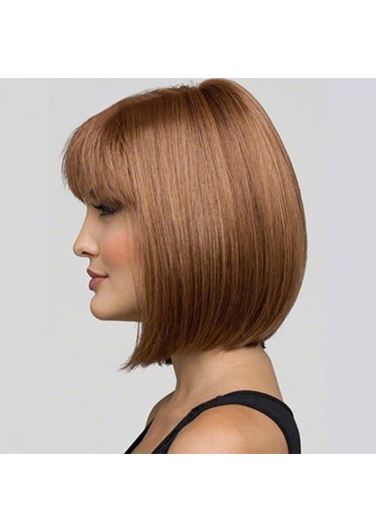 Kadınlar Için Peruk Moda Güzellik Sentetik Peruk Bobo Kısa Düz Saç Cosplay Peruk Kadınlar Için Insan/doğal Saç (Yurt Dışından) indirimleri