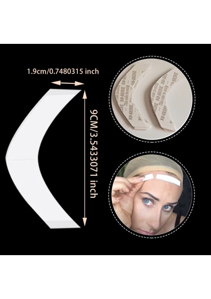 Zoroom 72 Adet/grup Hiçbir Parlaklık Güçlü Saç Peruk Bant Çift Yapışkanlı Uzatma Şeritleri Su Geçirmez Peruk/dantel Peruk Filmi cc Şekli (Yurt Dışından) indirimleri