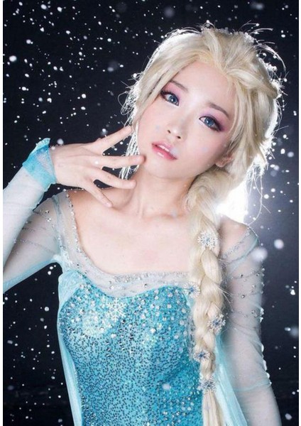 Peruk Fabrikası Stokta Dondurulmuş Elsa Stokta Anime Cos Aisha Peruk Uzun Saç Dış Ticaret Temini (Yurt Dışından) modelleri