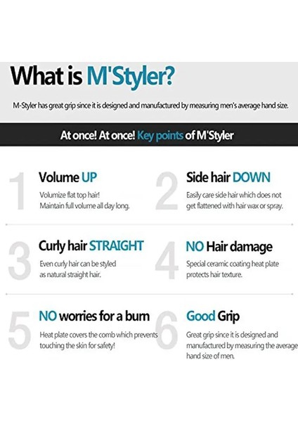 Sakal Düzleştirici Tarak/fırça, Elektrikli Saç ve Sakal Düzleştirici, Mini Saç Düzleştirici, Erkekler Için Hızlı Saç ve Sakal Düzleştirici Şekillendirici Tarak (Yurt Dışından) fırsatları