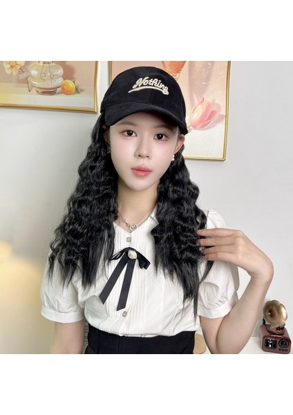 Yeni Peruk Kadın Sonbahar ve Kış Mektup Kap Uzun Saç Büyük Dalga Entegre Yüksek Sıcaklık Fiber Mekanizması Başlık (Yurt Dışından) modelleri