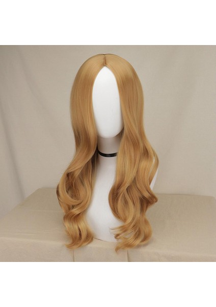 Yeni 60CM Uzun Saç Isıya Dayanıklı Sentetik Peruk M3GAN Cosplay Megan Peruk (Yurt Dışından)