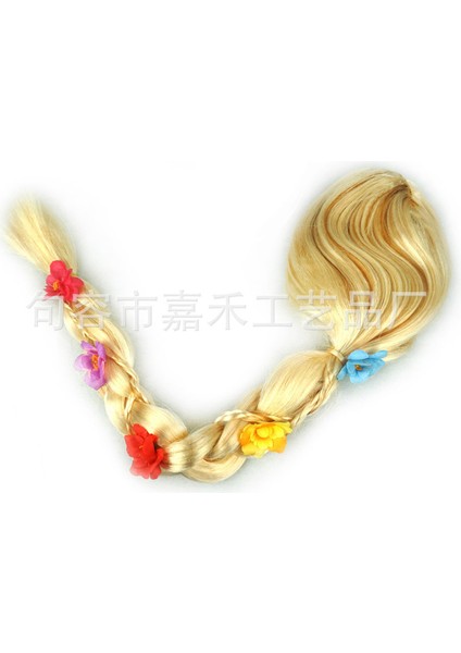 Uzun Saç Prenses Peruk Lepei Prenses Uzun Örgü Çiçek Sihirli Saç Bandı Çiçek Qiyuan Giydirme Şapka Anime Büyük Örgü (Yurt Dışından) fırsatları