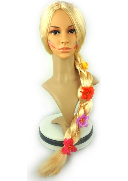 Uzun Saç Prenses Peruk Lepei Prenses Uzun Örgü Çiçek Sihirli Saç Bandı Çiçek Qiyuan Giydirme Şapka Anime Büyük Örgü (Yurt Dışından) indirimleri