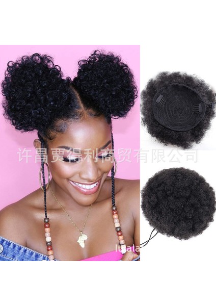 Afrika Chignon Avrupa ve Amerika Afro Afro Saç Topuzu At Kuyruğu Tırtıl Topuzu Xuchang Başlık (Yurt Dışından) fırsatları