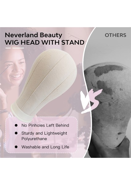 22 Inç Manken Kanvas Kafa Saç Uzatma Dantel Peruk Yapımı ve Ekran Şekillendirici Manken Manken Kafası (Yurt Dışından) fiyatları