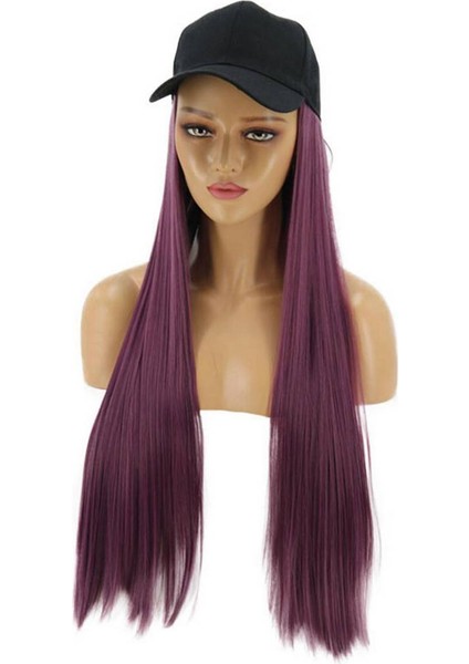 Büyüleyici Kadınlar Uzun Düz Sentetik Saç Uzatma Peruk Postiş Şapka ile (Yurt Dışından) fiyatları