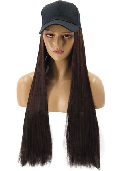 Büyüleyici Kadınlar Uzun Düz Sentetik Saç Uzatma Peruk Postiş Şapka ile (Yurt Dışından) fırsatları