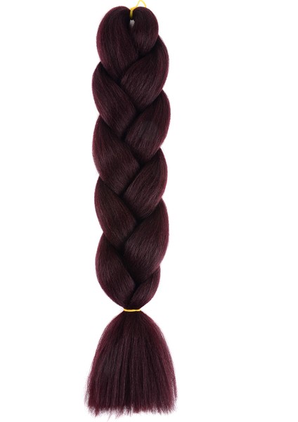 Yüksek Sıcaklık Fiber Basit Tek Renkli Jumbo Örgü Saç Uzatma Saç Aksesuarları (Yurt Dışından)