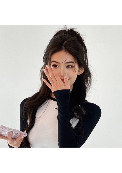 At Kuyruğu Yapay Saç Yüksek Kafatası Üst Gaz Kız Yarım Bağlı Şelale Kıvırcık Saç Kavrama Yüksek At Kuyruğu Yanlış Örgüler (Yurt Dışından) fırsatları