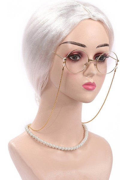 Sahne Performansı Orta Yaşlı ve Yaşlı Beyaz Saçlı Büyükbaba ve Büyükanne Peruk (Yurt Dışından) modelleri