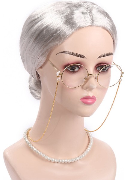 Sahne Performansı Orta Yaşlı ve Yaşlı Beyaz Saçlı Büyükbaba ve Büyükanne Peruk (Yurt Dışından) fırsatları