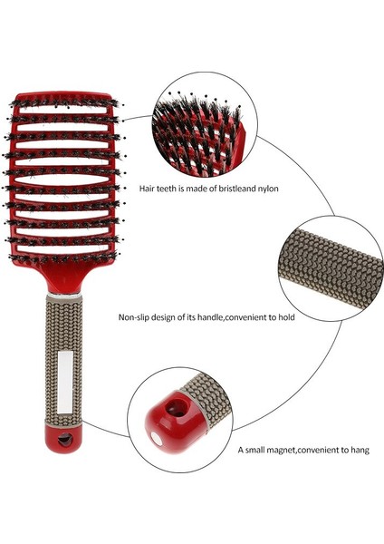 Saç Derisi Masaj Tarak Saç Kadınlar Için Saç Fırçası Kıl Naylon Islak Kıvırcık Dolaşık Açıcı Saç Fırçası Salon Kuaförlük Şekillendirici Araçları (Yurt Dışından) fiyatları