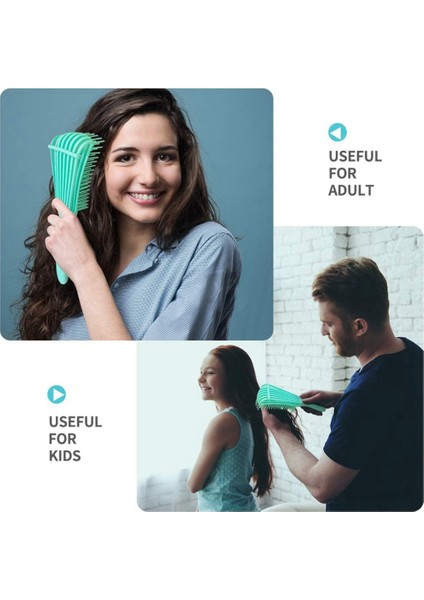 Lkpcıgcxm Saç Fırçası Dolaşık Açıcı Fırça Saç Derisi Masaj Saç Tarak 3A 4c Sapıkça Dalgalı Kıvırcık Saç Fırçası Kadın Erkek Salon Turuncu (Yurt Dışından)